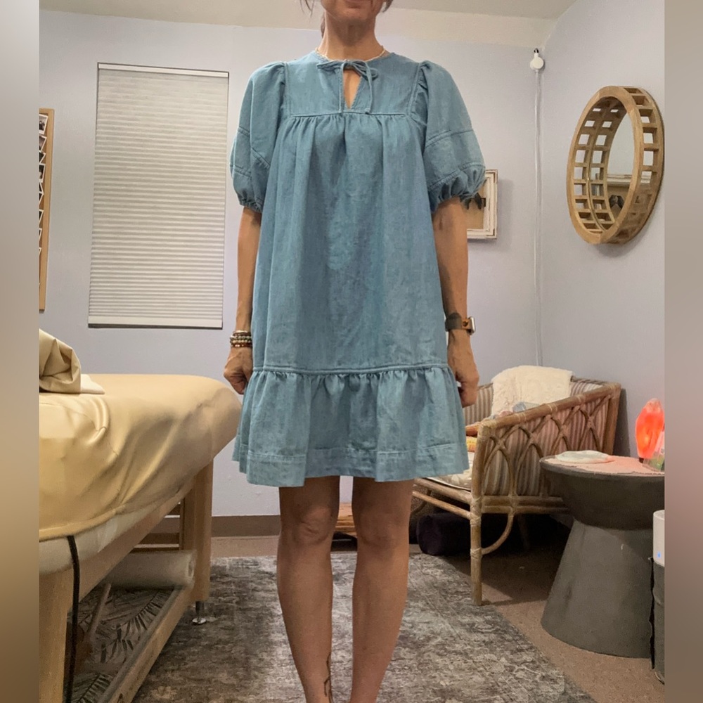 Old Navy Light Blue Denim Dress